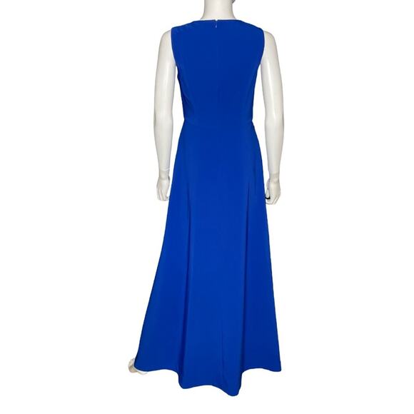 Kay Unger Melinda Hi Low Gown Sapphire Women’s Sz 2 - Picture 6 of 10